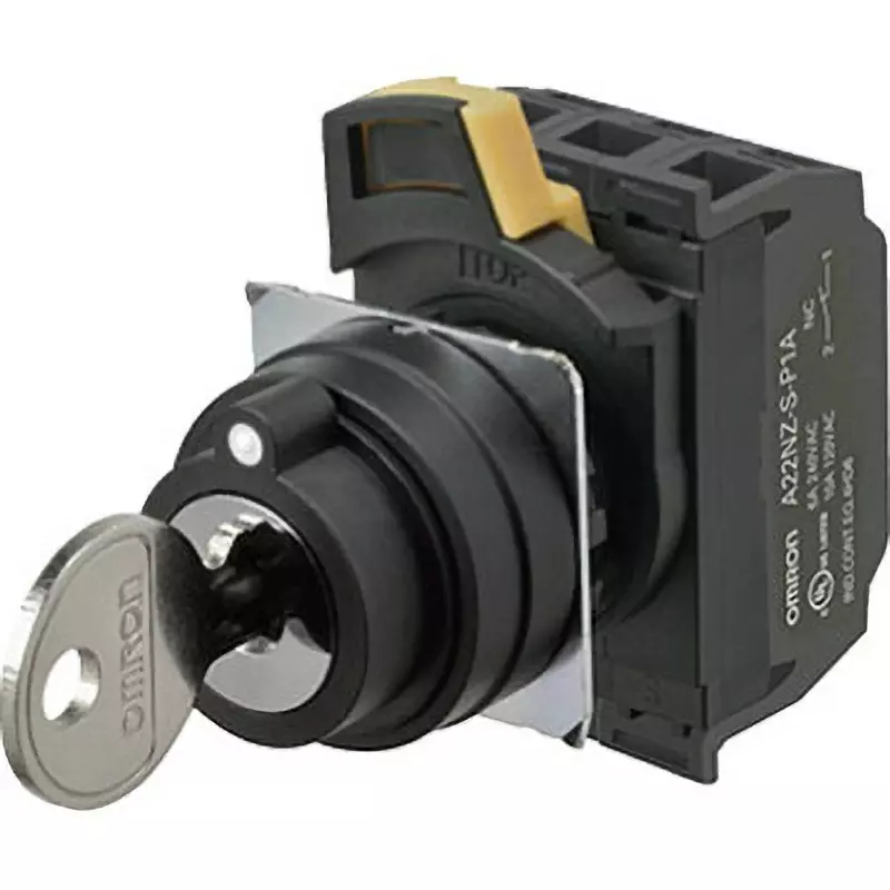 Omron Key Type Selector Switch 1a1b Contact Push-in Plus Terminal Block, A22NK-3MB-01DA-P102 Omron Key Type Selector Switch 1a1b Contact Push-in Plus Terminal Block, A22NK-3MB-01DA-P102