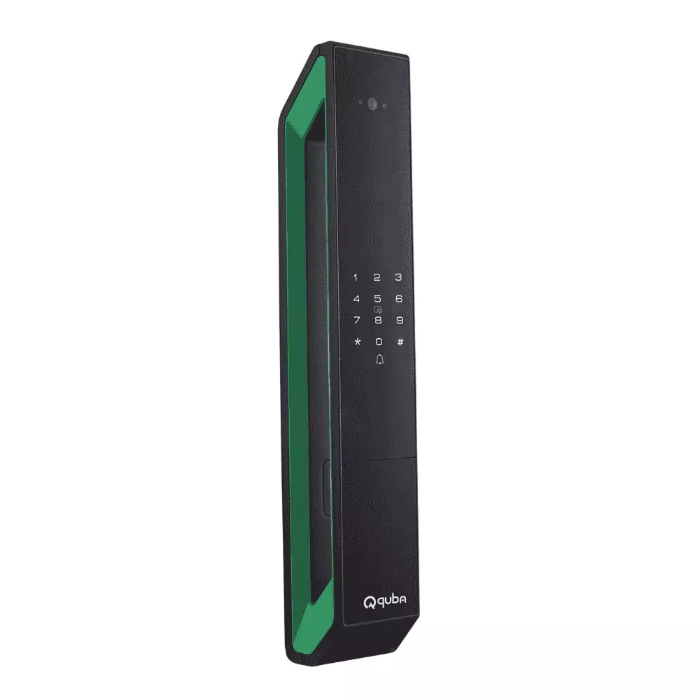 Quba Artis Digital Main Door Lock 8 Way Access Face and Palm Recognition for 40-120 mm Door Thickness, Green Quba Artis Digital Main Door Lock 8 Way Access Face and Palm Recognition for 40-120 mm Door Thickness, Green