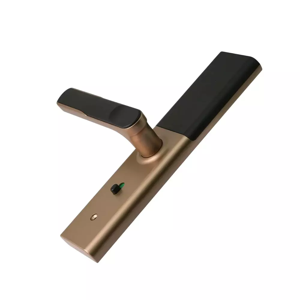 Buy quba-qraft-digital-main-door-lock-5-way-access-1-bolt-mechanism-30-65-mm-door-thickness-lm-gold Quba Qraft Digital Main Door Lock 5 Way Access 1 Bolt Mechanism for 30-65 mm Door Thickness, LM Gold