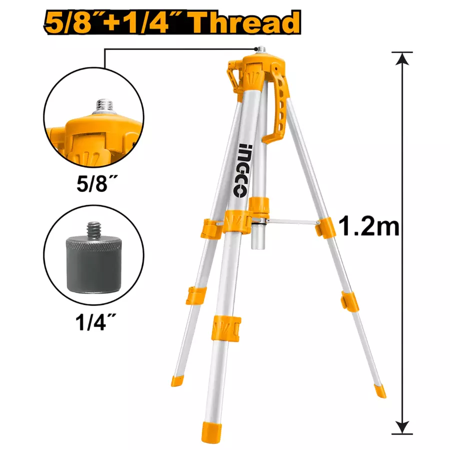 Buy ingco-hllt01152-tripod-1587-mm-58-inch-14-inch Ingco HLLT01152 Tripod , 15.87 mm (5/8 Inch), 1/4 inch
