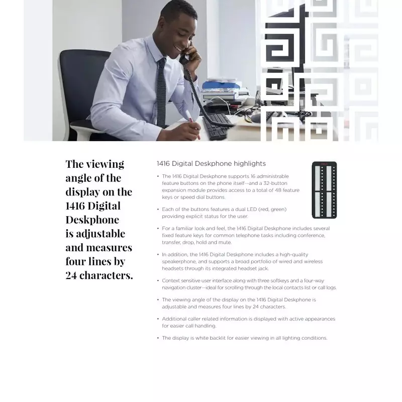 Buy avaya-digital-ip-telephone-wired-black-plastic-single-keypad-corded-electric-for-home-office-hotels-1408 Avaya Digital IP TelePhone Wired Black Plastic Single Keypad for Home, Office & Hotels Use, 1408