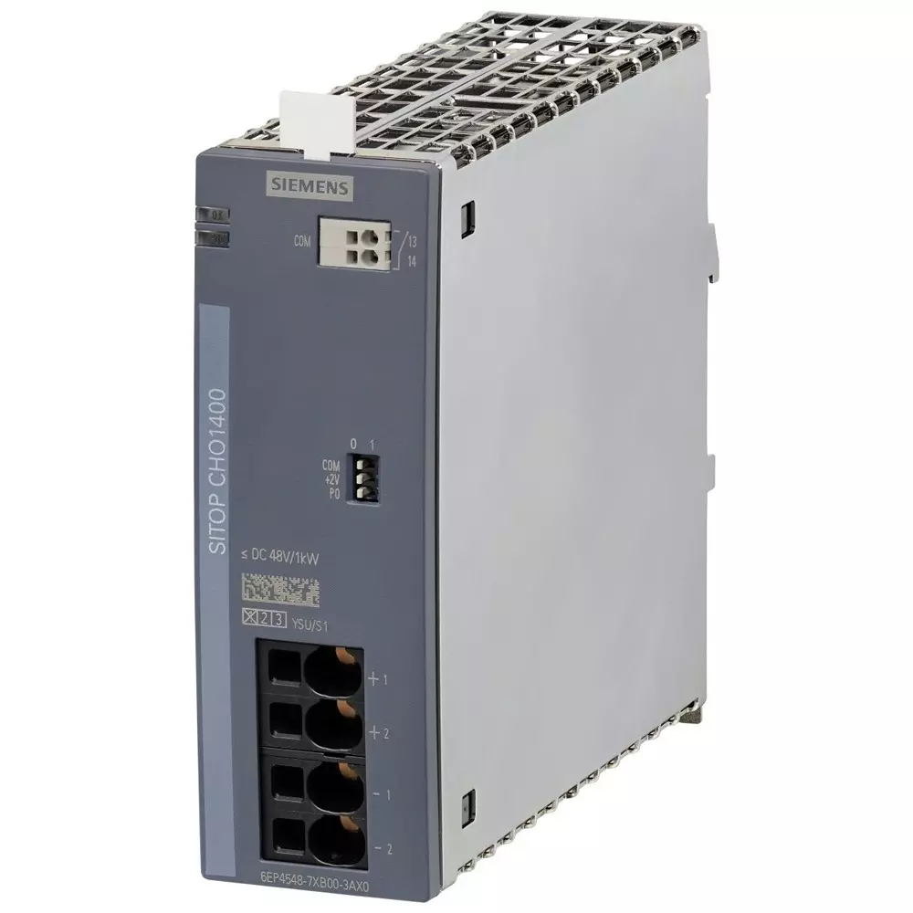 Siemens CHO 1400 AC-DC Switching Power Supply DIN Rail Power Supply, 85 - 264 V AC, DC Input, 24 V AC, DC Output, 6EP4548-7XB00-3AX0 Siemens CHO 1400 AC-DC Switching Power Supply DIN Rail Power Supply, 85 - 264 V AC, DC Input, 24 V AC, DC Output, 6EP4548-7XB00-3AX0