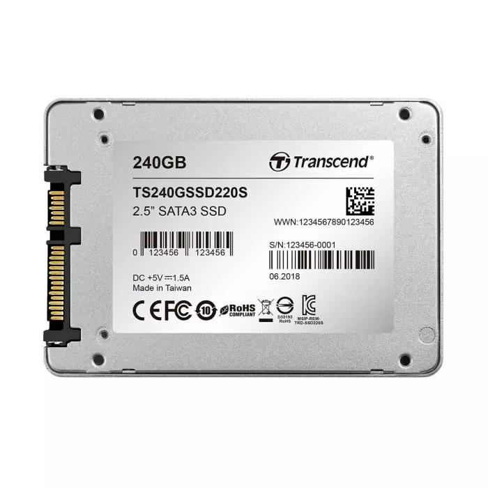 Buy transcend-ssd220s-25-inch-240-gb-internal-ssd-ts240gssd220s Transcend SSD220S 63.5 mm (2.5 inch) 240 GB Internal SSD, TS240GSSD220S