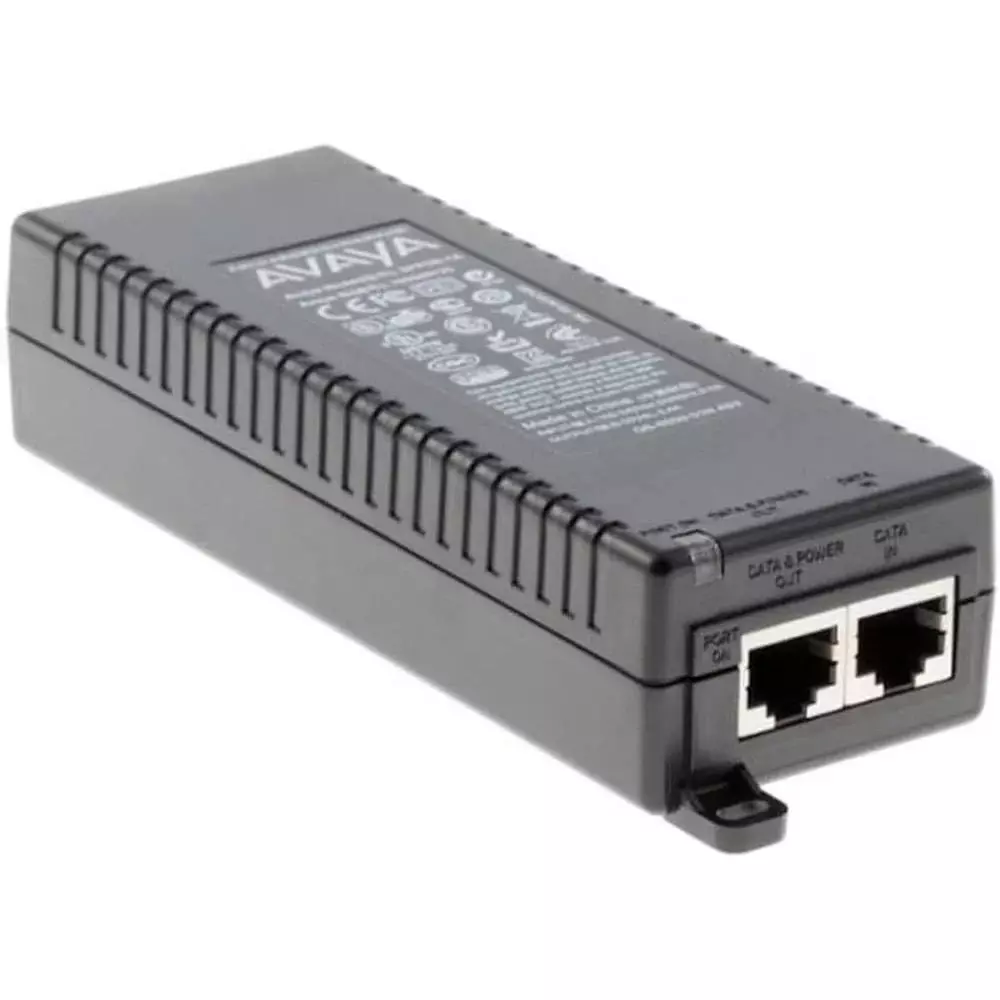 Buy avaya-ip-phone-single-port-poe-injector-single-port-wired-black-metal-dual-keypad-corded-electric-for-home-office-hotels-sppoe-1a Avaya IP Phone Single Port PoE Injector Black, SPPOE-1A