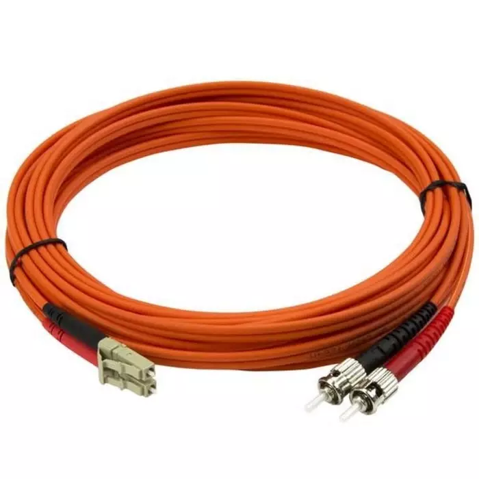 Best 50fiblcst5-startechcom-startechcom-lc-to-st-duplex-multi-mode-om2-fibre-optic-cable-50125im-orange-5m-193-0187-rs StarTech.com LC to ST Duplex Multi Mode OM2 Fibre Optic Cable 50/125 µm Orange 5m, 50FIBLCST5
