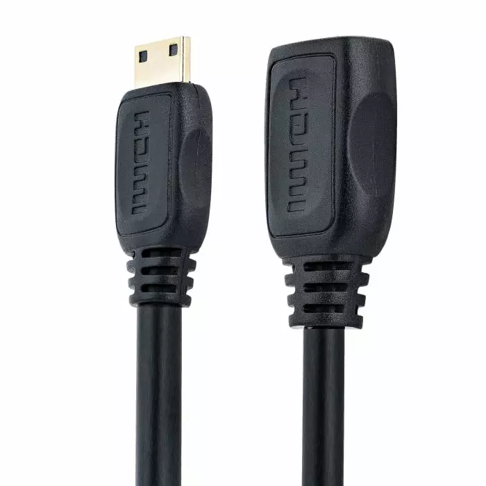 Product hdacfm5in-startechcom-startechcom-hdmi-14-127cm-female-hdmi-to-male-mini-hdmihigh-speed-4k-30hz-176-5671-rs StarTech.com Female HDMI to Male Mini HDMI Cable High Speed 4K @ 30Hz 12.7cm, HDACFM5IN