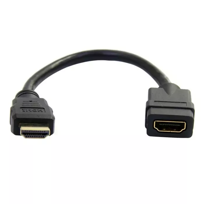 Buy hdmiextaa6in-startechcom-startechcom-hdmi-14-15cm-male-hdmi-to-female-hdmihigh-speed-4k-30hz-193-0229-rs StarTech.com Male HDMI to Female HDMI Cable High Speed 4K @ 30Hz 15cm, HDMIEXTAA6IN