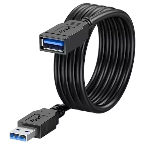 FEDUS 2.0 USB Extension Cable Male to Female Black 1.5 m FEDUS 2.0 USB Extension Cable Male to Female Black 1.5 m