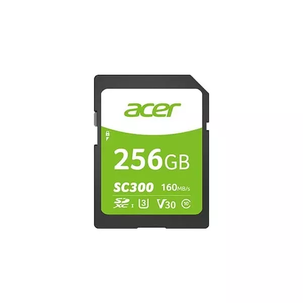 Product acer-256-gb-sd-card-160mbps-read-speed-green-white-sc300 Acer 256 GB SD Card 160 Mbps Read Speed Green & White, SC300
