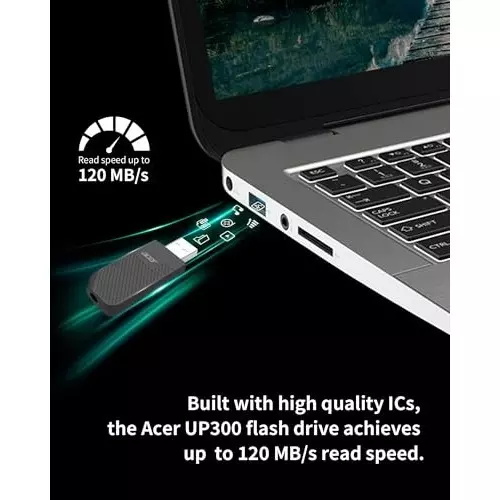 Buy acer-32-gb-pen-drive-usb-32-gen-1-hardware-interface-100mbps-read-speed-black-up300-b Acer 32 GB Pen Drive USB 3.2 Gen 1 Hardware Interface 100 Mbps Read Speed Black, UP300 B
