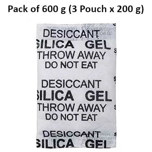 Buy elysian-200-g-silica-gel-pouch-for-absorbing-moisture-in-wardrobe-electronics-more-pack-of-600-g ELYSIAN 200 g Each x 3 Silica Gel Pouch for Absorbing Moisture in Wardrobe, Electronics & More (Pack of 600 g)