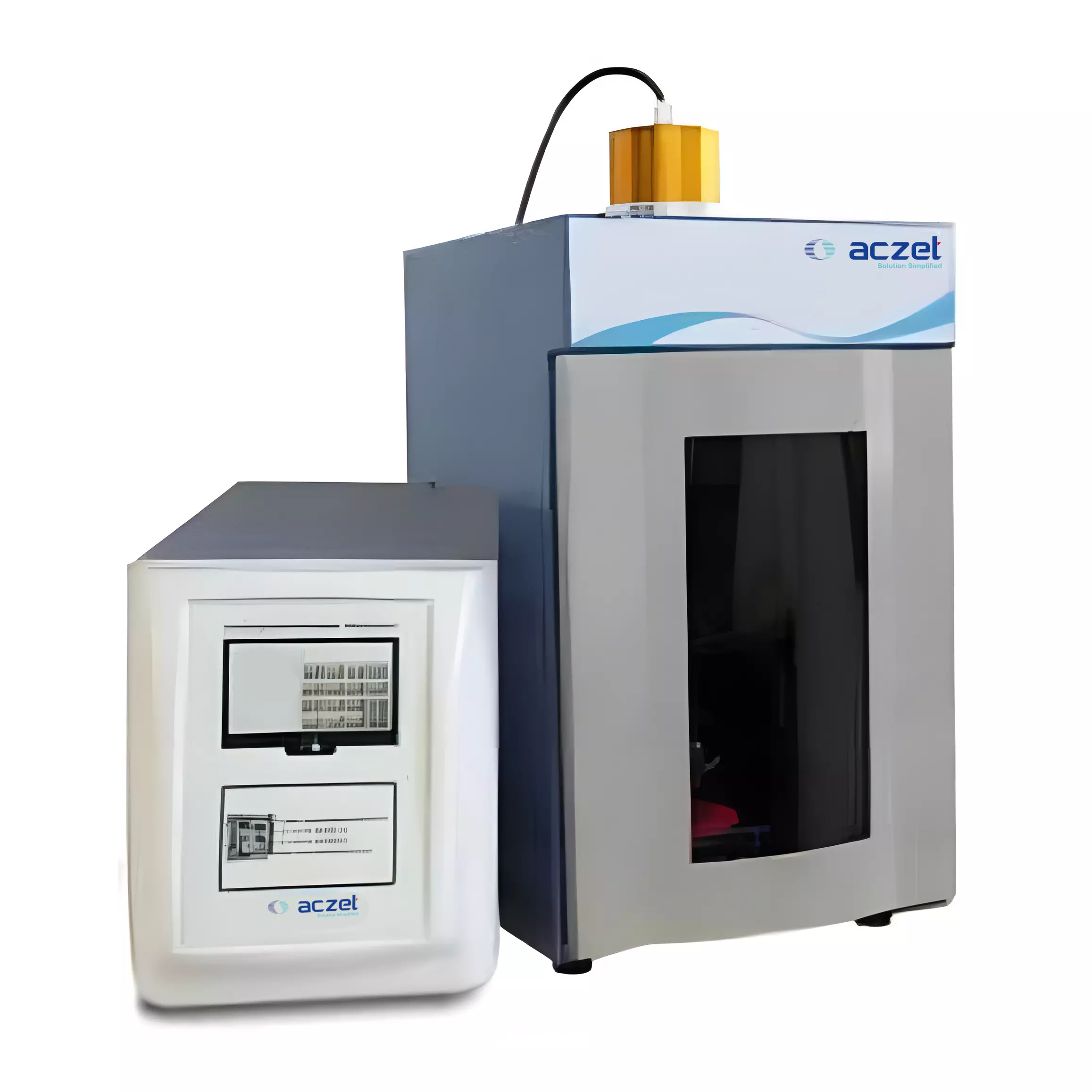 ACZET Touch Screen Probe Ultrasonicator 10-500 W, 0.2 -500 ml Process Capacity and 20-25 KHz Automatic Tracking Frequency, APU 500 ACZET Touch Screen Probe Ultrasonicator 10-500 W, 0.2 -500 ml Process Capacity and 20-25 KHz Automatic Tracking Frequency, APU 500