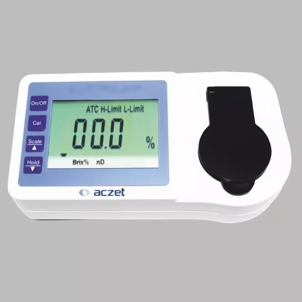 ACZET Handheld Bench Top Digital Refractometer, 0.0-95% Brix Range and 0.001 Accuracy, DRM B ACZET Handheld Bench Top Digital Refractometer, 0.0-95% Brix Range and 0.001 Accuracy, DRM B