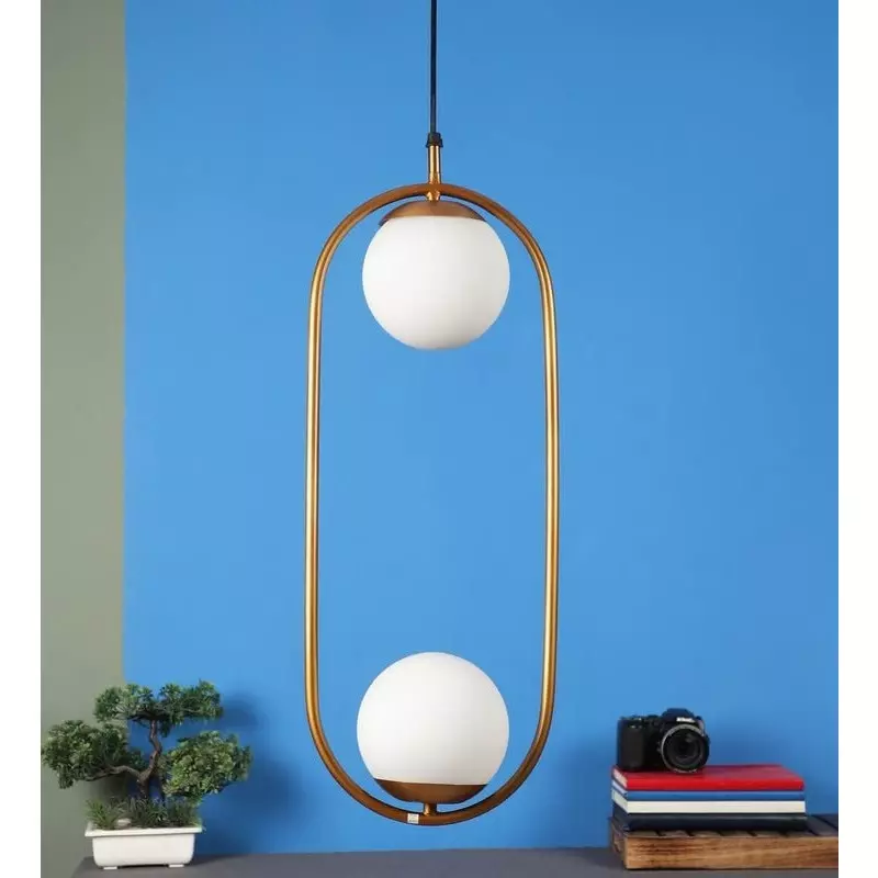 Best eliante-hanging-light-gold-metal-ac-semi-flush-mount ELIANTE Hanging Light Gold Metal Semi Flush Mount
