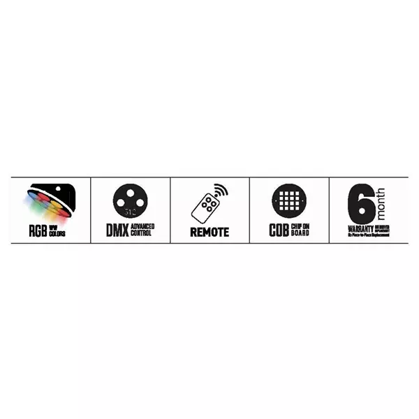 Buy sturlite-trixxie-36x15w-rgb-cob-par-light-54-w-redgreenblue-lg-0280-54w Sturlite TRIXXIE 36x1.5W RGB Cob Par Light 54 W Red+Green+Blue, LG-0280-54W