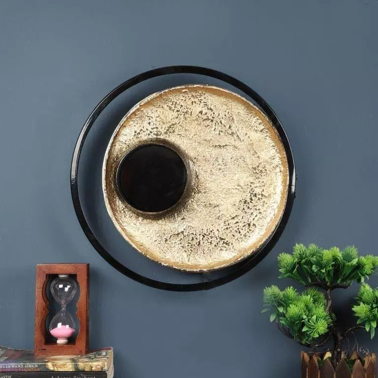 Buy eliante-wall-light-golden-flush-mount-corded-metal-electric-power ELIANTE Wall Light Golden Flush Mount Corded Metal Electric Power