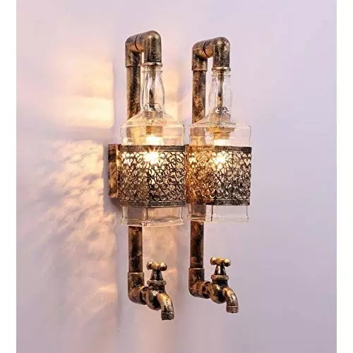 Product eliante-wall-light-golden-flush-mount-corded-electric-power-for-bar-kitchen-home ELIANTE Wall Light Golden Flush Mount Corded Electric Power For Bar, Kitchen, Home