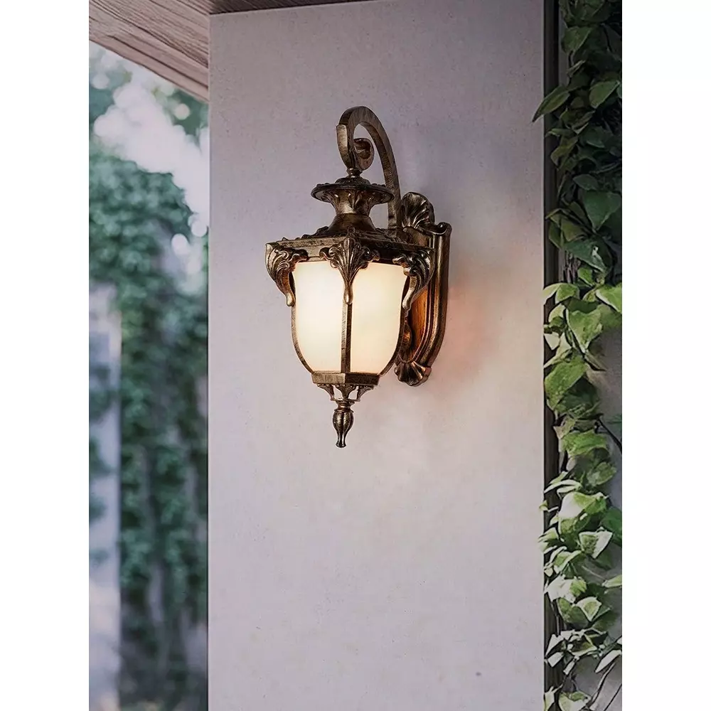 Product fos-lighting-outdoor-wall-light-e27-gold-antique-finish-40-w-press6phool-antq-ow1 Fos Lighting Victorian Outdoor Wall Sconce Light Gold Antique Finish 40 W