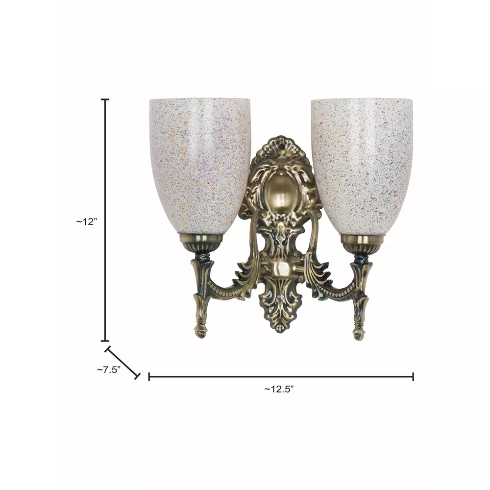 Best fos-lighting-wall-light-40-w-mild-steel-brass-antique-corn-ms-brsa-holi-wl2 Fos Lighting Wall Light 40 W Mild Steel Brass Antique, Corn-MS-BRSA-Holi-WL2