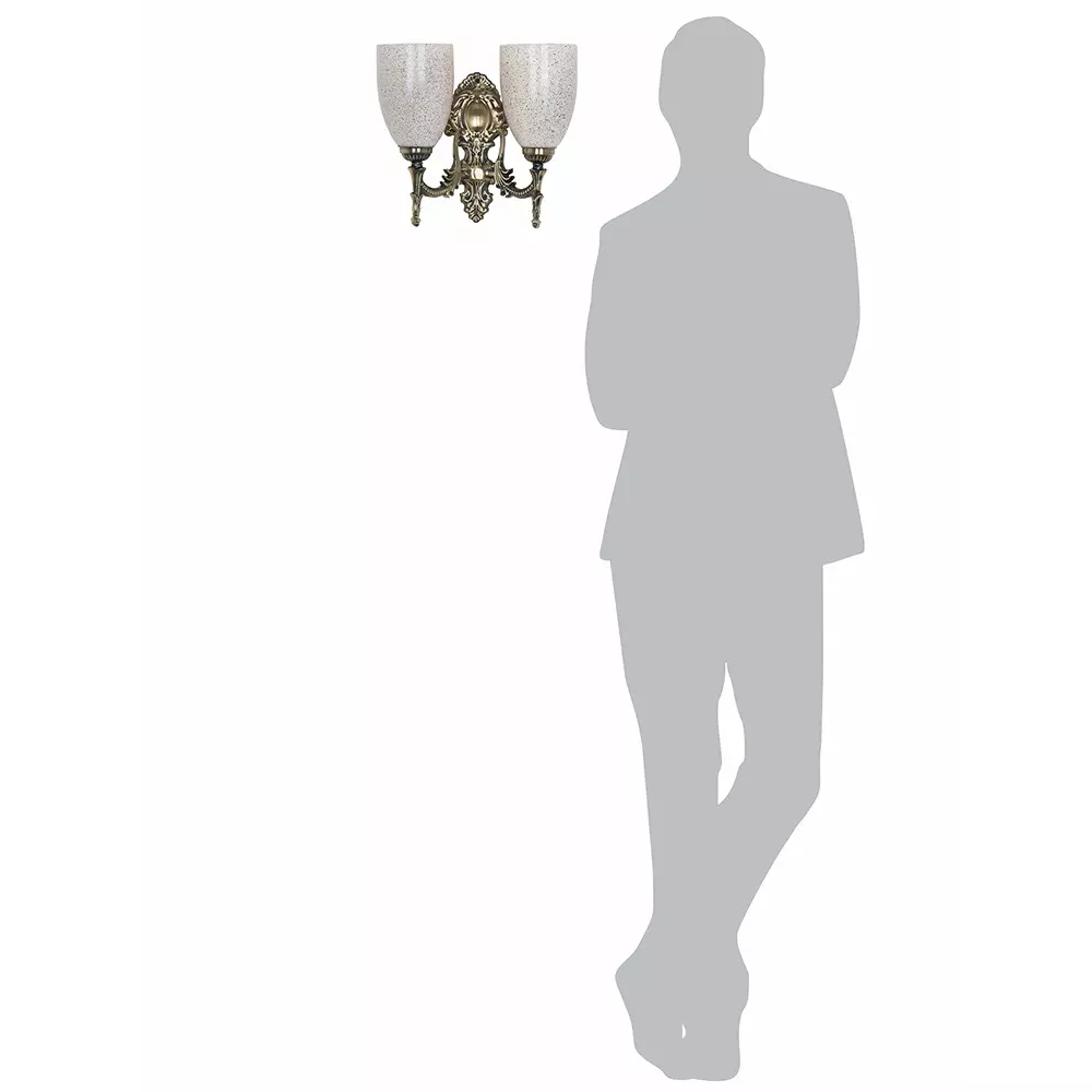 Shop fos-lighting-wall-light-40-w-mild-steel-brass-antique-corn-ms-brsa-holi-wl2 Fos Lighting Wall Light 40 W Mild Steel Brass Antique, Corn-MS-BRSA-Holi-WL2