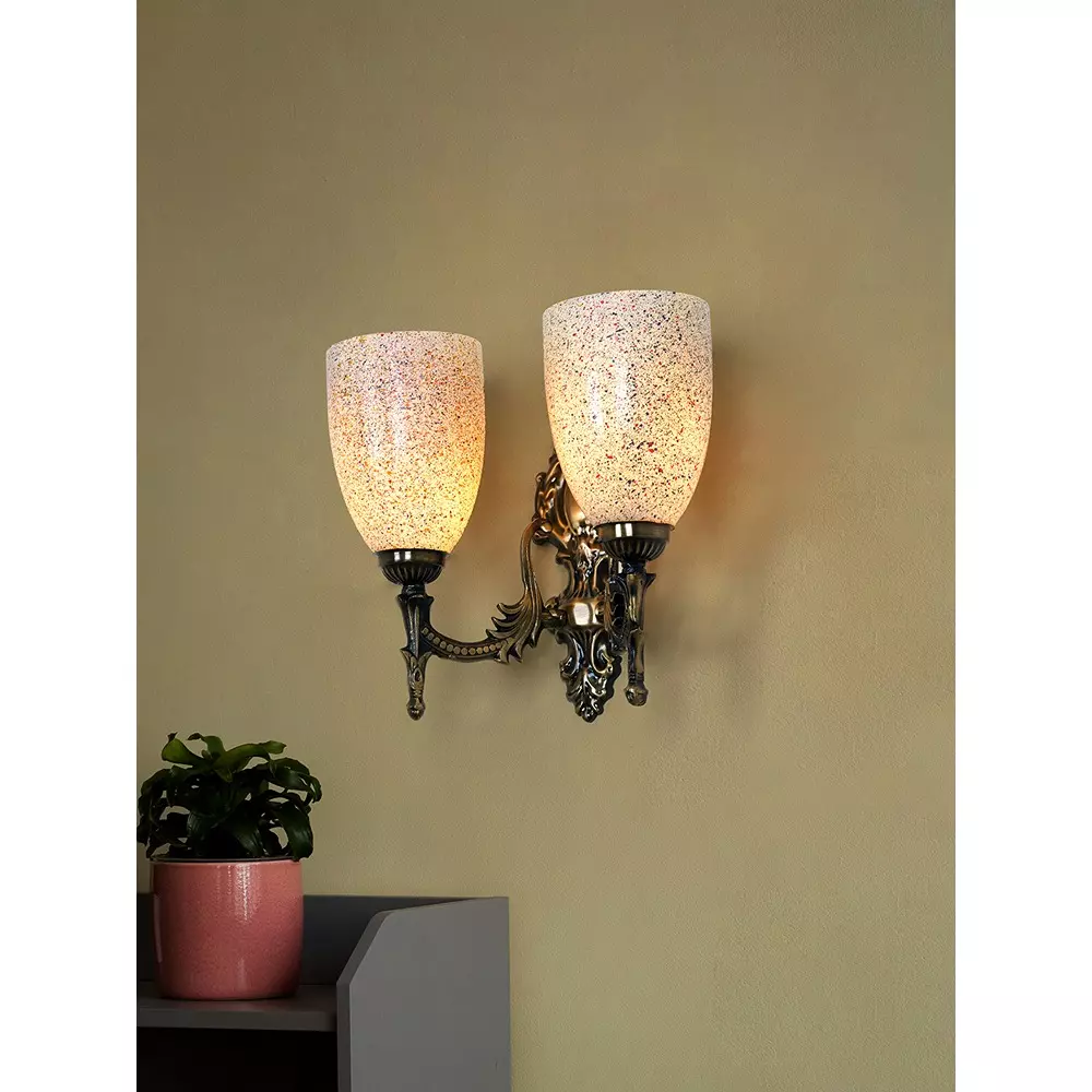 Product fos-lighting-wall-light-40-w-mild-steel-brass-antique-corn-ms-brsa-holi-wl2 Fos Lighting Wall Light 40 W Mild Steel Brass Antique, Corn-MS-BRSA-Holi-WL2