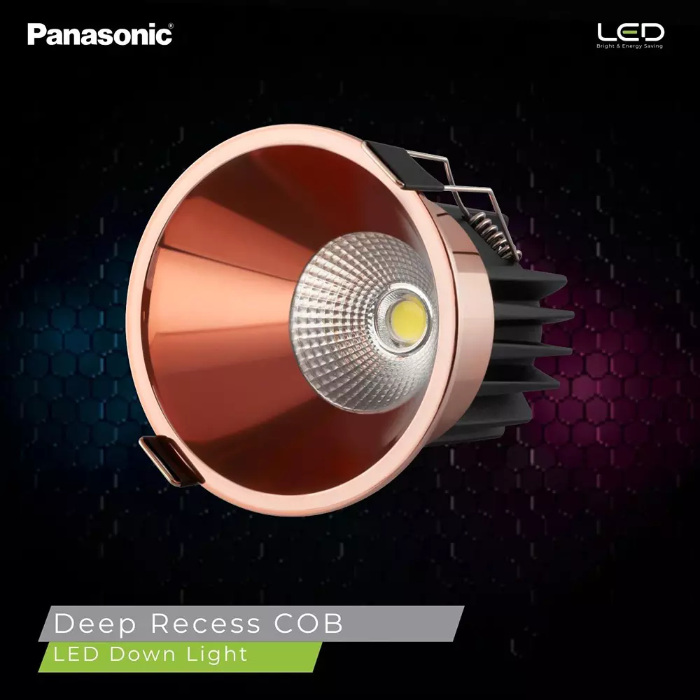 Offer panasonic-deep-recessed-cob-downlight-7-w-natural-white-pdlm43074 Panasonic LED Deep Recessed Cob Downlight 7 W Natural White, PDLM43074