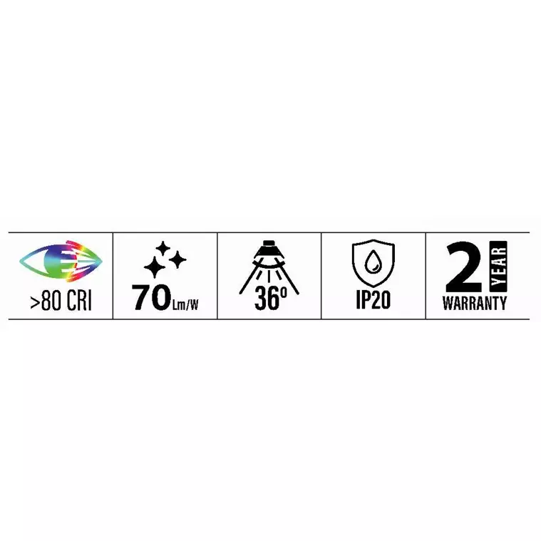 Buy sturlite-zing-deep-focused-spotlight-1-w-round-70-lm-neutral-white-lg-0235-1w-rd Sturlite ZING Deep Focused Spotlight 1 W Round 70 lm Neutral White, LG-0235-1W-RD