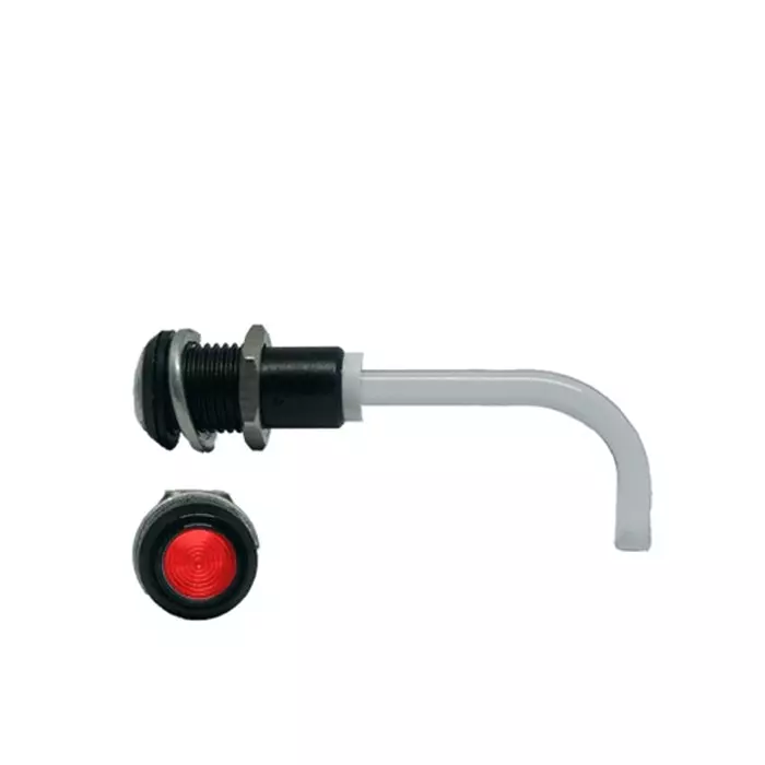 BIVAR Panel Mount Right Angle LED Light Pipe Red Round Lens, RHD-0700-3500-F9PZR67PR BIVAR Panel Mount Right Angle LED Light Pipe Red Round Lens, RHD-0700-3500-F9PZR67PR