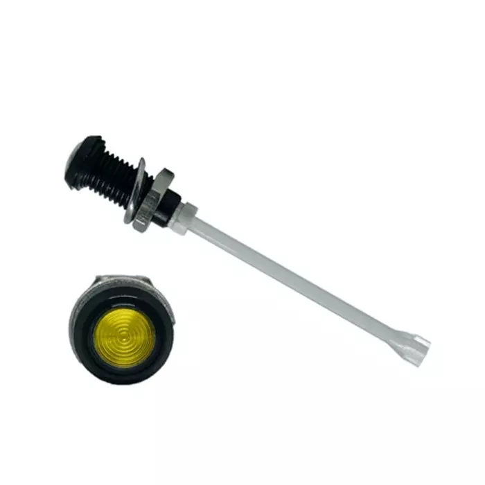 BIVAR Panel Mount Vertical LED Light Pipe Yellow Round Lens, RHD-910-F6PZY67PR (Pack of 100 Pcs) BIVAR Panel Mount Vertical LED Light Pipe Yellow Round Lens, RHD-910-F6PZY67PR (Pack of 100 Pcs)