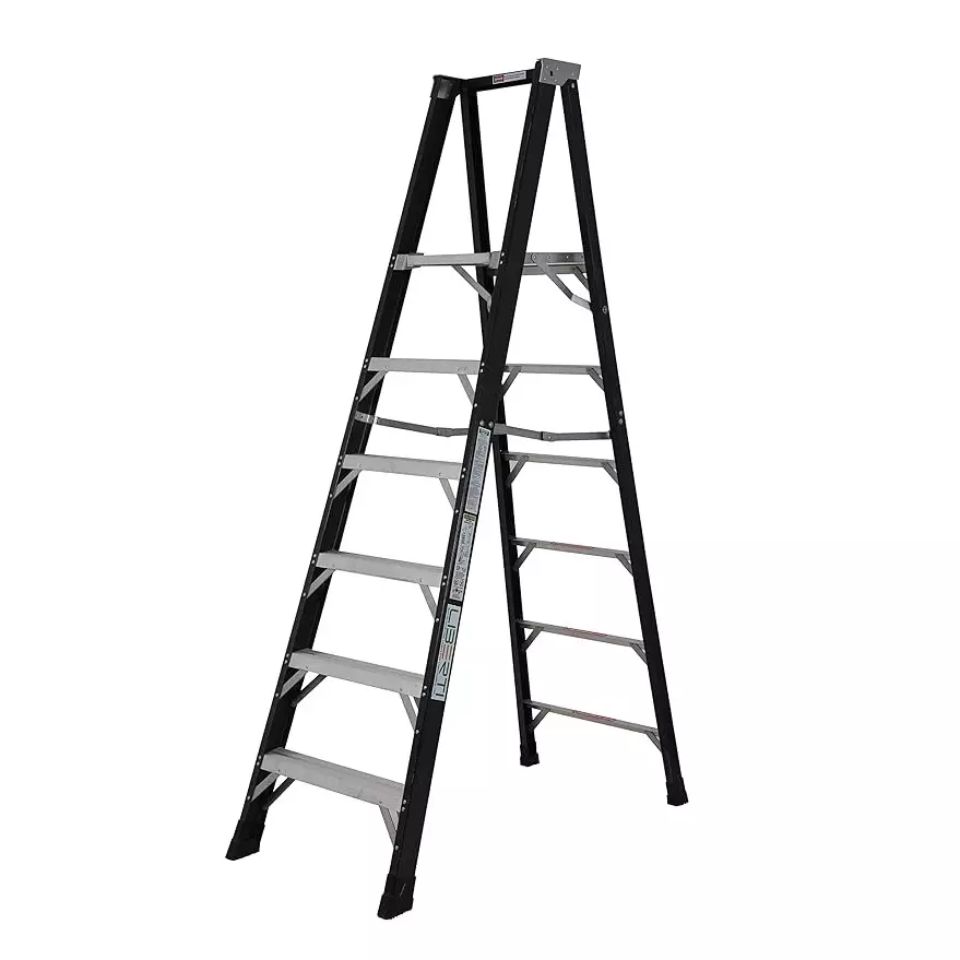 Liberti 5400 FRP Step Ladder 6 Step 6 ft Size FRP Black, 5406 Liberti 5400 FRP Step Ladder 6 Step 6 ft Size FRP Black, 5406