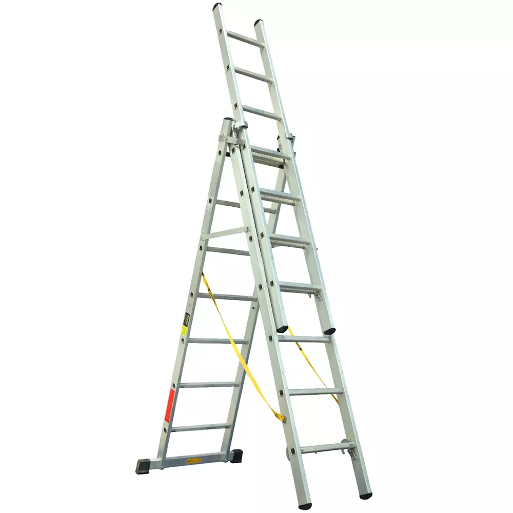 Liberti Combination Ladder 6 ft Close Height Heavy Duty Aluminium Sliver, 741526 Liberti Combination Ladder 6 ft Close Height Heavy Duty Aluminium Sliver, 741526
