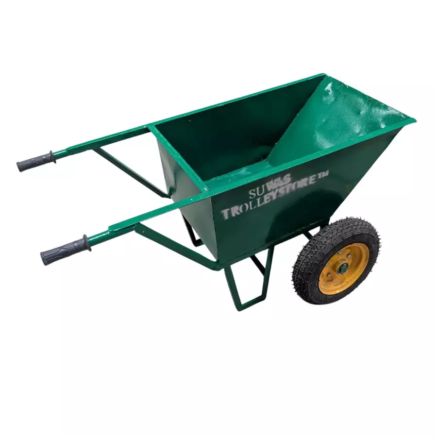 Shop suwas-trolley-store-160-kg-green-barrow-trolley-su-barrowt-001 SUWAS TROLLEY STORE 160 Kg Green Barrow Trolley, SU-BARROWT-001