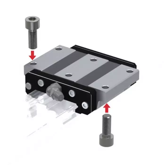 THK Linear Guide Carriage HRW, 14200N Dynamic Load, 37 mm Rail Width, HRW27CR1SS(GK)-THK THK Linear Guide Carriage HRW, 14200N Dynamic Load, 37 mm Rail Width, HRW27CR1SS(GK)-THK