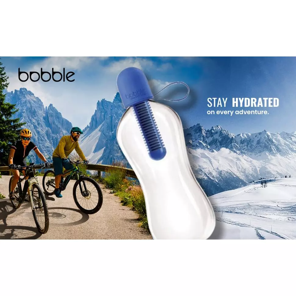 Best bobble-clear-black-550-ml-plastic-water-bottle-ni1361 Bobble Black Carry Cap 550 ml Plastic Water Bottle Clear, NI1361