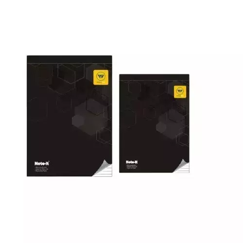 Buy worldone-note-it-pad-a4-black-wpp1351 Worldone Note it Pad A/4 Black, WPP1351