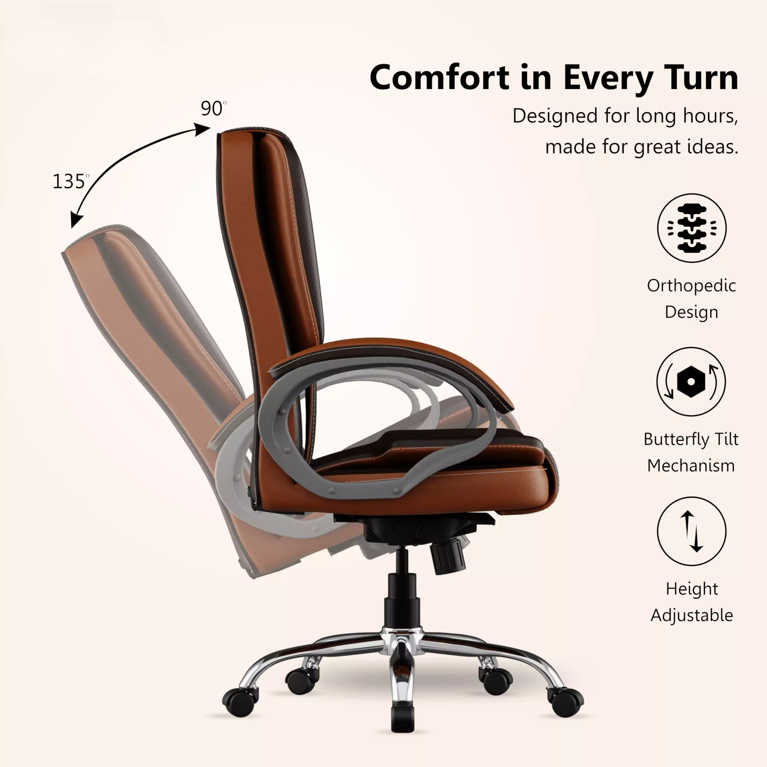 Best roarwood-high-back-dual-combination-leatherette-premium-ergonomic-office-executive-chair-rw003 Roarwood High Back Dual Combination Leatherette Premium Ergonomic Office Executive Chair RW003