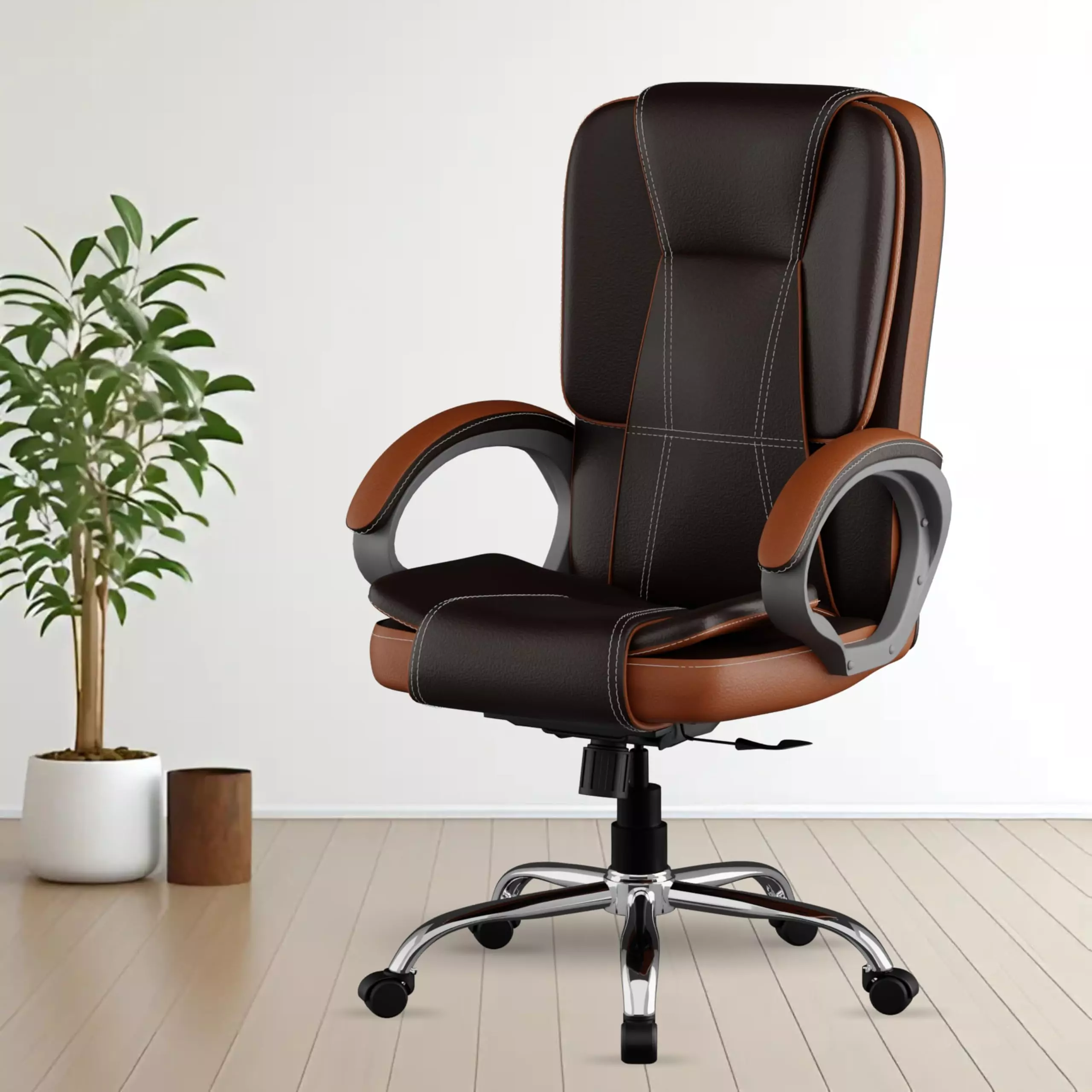 Shop roarwood-high-back-dual-combination-leatherette-premium-ergonomic-office-executive-chair-rw003 Roarwood High Back Dual Combination Leatherette Premium Ergonomic Office Executive Chair RW003