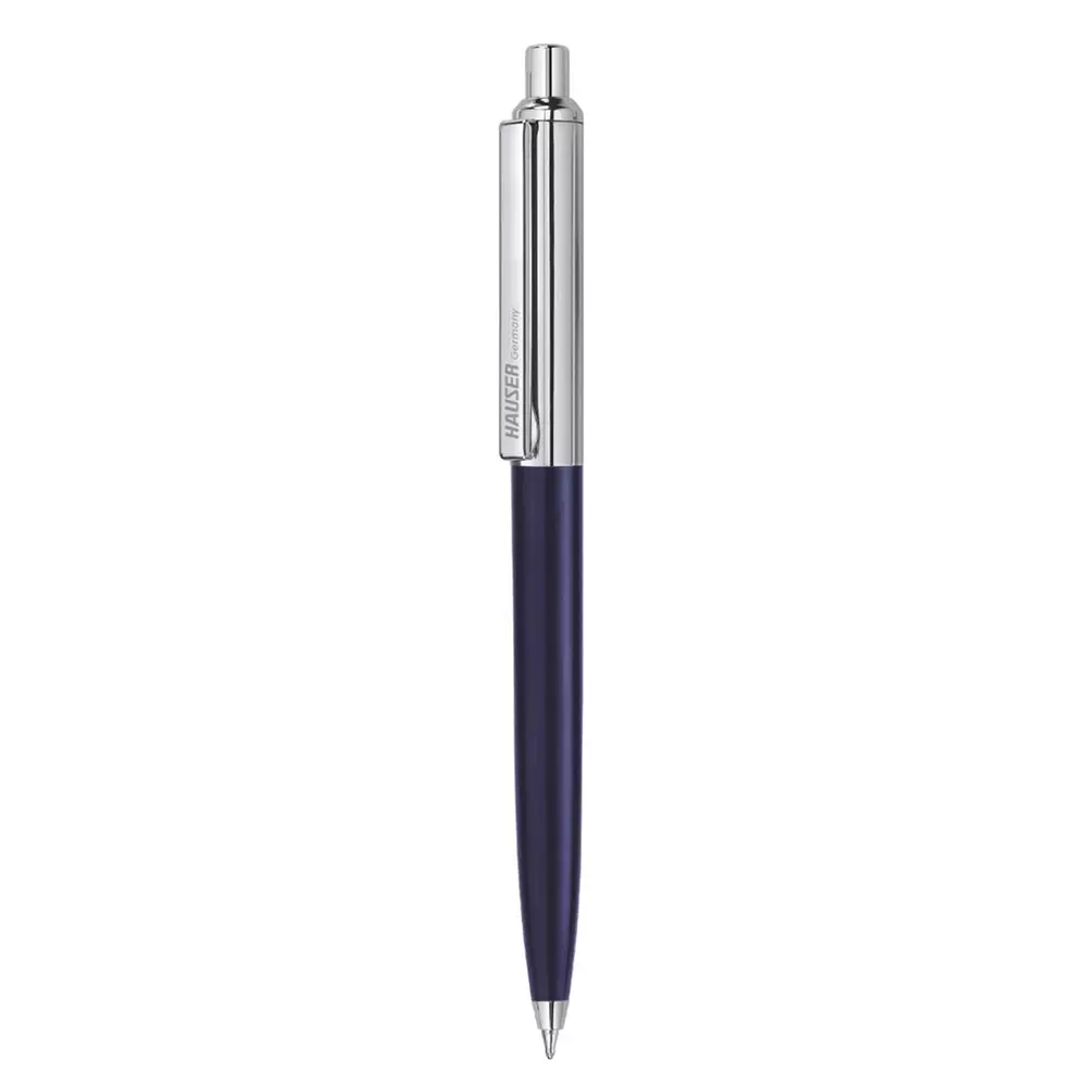 Best hauser-half-metal-ball-pen-box-blue-pack-of-5-pcs Hauser Half Metal Ball Pen with Retractable Mechanism & Smudge Free Writing Blue Ink Color (Pack of 5 Pcs)