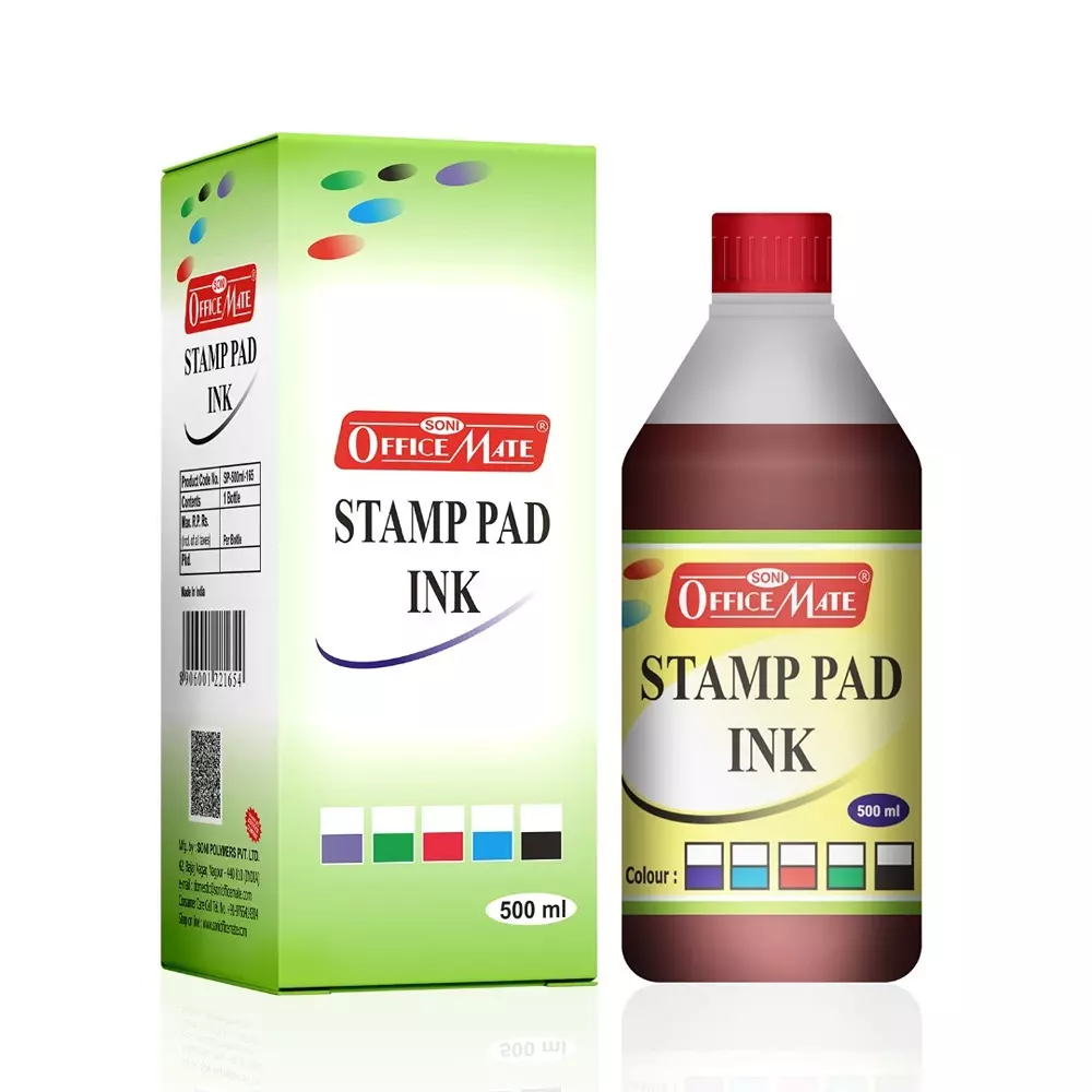 Product soni-office-mate-500-ml-stamp-pad-refill-ink-smudge-free-and-long-lasting-for-office-school-craft-diy-red-pack-of-500 Soni Office Mate 500 ml Stamp Pad Refill Ink Smudge Free and Long Lasting for Office, School, Craft & DIY, Red