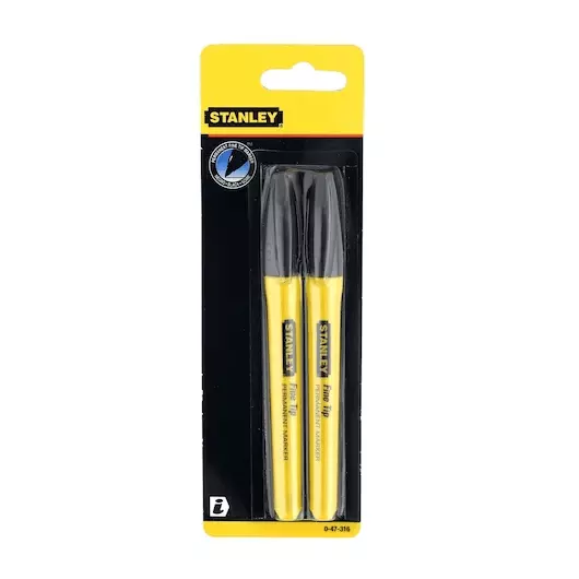 Best stanley-fine-tip-markers-193-inch-black-and-yellow-47-316-pack-of-2 STANLEY Fine Tip Markers 19.3 inch Black and Yellow, 47-316 (Pack of 2)