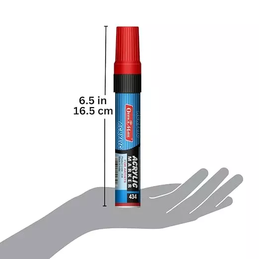 Shop soni-office-mate-jumbo-acrylic-paint-marker-15-mm-chisel-tip-water-based-ink-fade-resistant-multicolor-pack-of-6 Soni Office Mate Jumbo Acrylic Paint Marker 15 mm Chisel Tip Water Based Ink, Fade Resistant, Multicolor (Pack of 6)