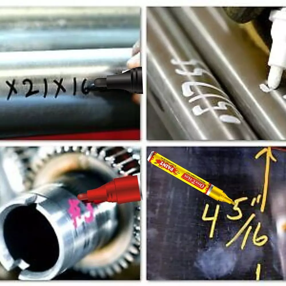 Shop soni-office-mate-regular-paint-marker-45-mm-bullet-tip-multi-surface-oil-based-non-toxic-ink-for-diy-crafts-art-projects-multicolor-pack-of-4 Soni Office Mate Regular Paint Marker 4.5 mm Bullet Tip Multi-Surface, Oil-Based, Non-Toxic Ink for DIY, Crafts & Art Projects, Multicolor (Pack of 4)