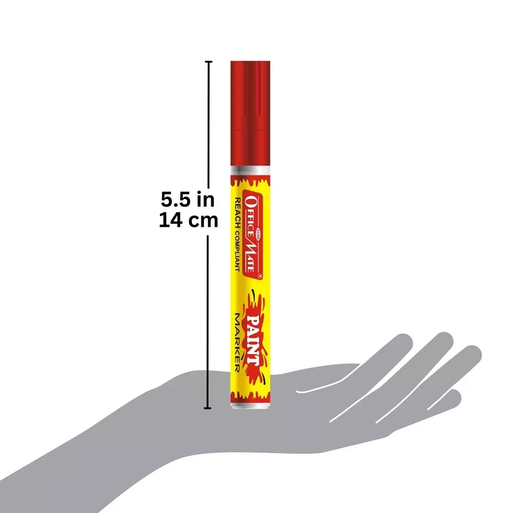 Order soni-office-mate-regular-paint-marker-45-mm-bullet-tip-multi-surface-oil-based-non-toxic-ink-for-diy-crafts-art-projects-multicolor-pack-of-4 Soni Office Mate Regular Paint Marker 4.5 mm Bullet Tip Multi-Surface, Oil-Based, Non-Toxic Ink for DIY, Crafts & Art Projects, Multicolor (Pack of 4)