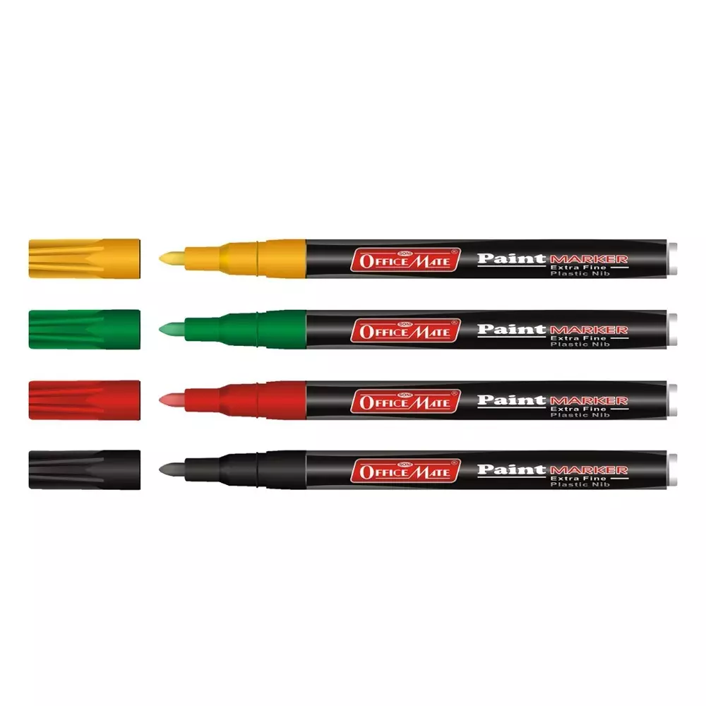 Product soni-office-mate-fine-tip-paint-marker-305-mm-bullet-tip-multi-surface-oil-based-non-toxic-ink-for-diy-crafts-art-projects-multicolor-pack-of-4 Soni Office Mate Fine Tip Paint Marker 3.05 mm Bullet Tip Multi-Surface, Oil-Based, Non-Toxic Ink for DIY, Crafts & Art Projects, Multicolor (Pack of 4)
