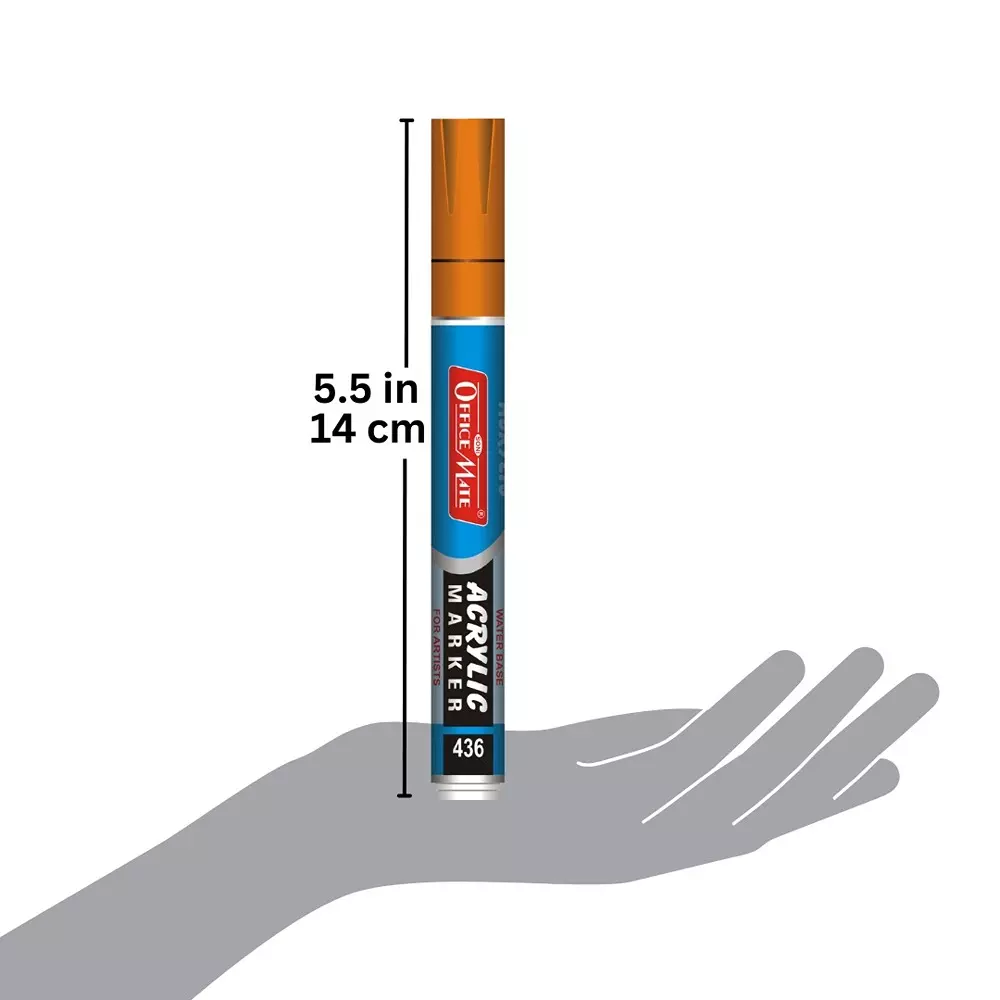 Product soni-office-mate-regular-acrylic-paint-marker-45-mm-bullet-tip-water-based-ink-fade-resistant-for-canvas-paper-glass-more-multicolor-pack-of-8 Soni Office Mate Regular Acrylic Paint Marker 4.5 mm Bullet Tip Water Based Ink, Fade Resistant for Canvas, Paper Glass & More, Multicolor (Pack of 8)