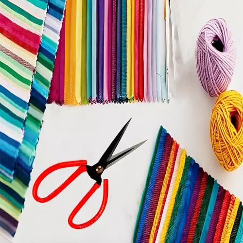 Offer malfah-enterprises-tailoring-sewing-scissors-with-rubber-handle-grip-stainless-steel-red-4-cm-rubber-for-handicrafts-office-use-268005 Malfah Enterprises Tailoring & Sewing Scissors with Rubber Handle Grip Stainless Steel Red 4 cm for Handicrafts & Office Use, 268005