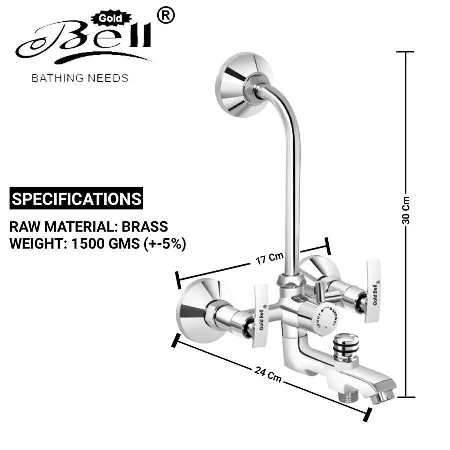 Order gold-bell-prime-brass-3-in-1-wall-mixer-set-with-8x8-inch-ss-sandwich-overhead-15-inch-ss-arm-hand-shower-3-1-siya-soft-8s-15a-cp Gold Bell Prime Brass 3 In 1 Wall Mixer Set with 203X203 mm(8X8 Inch) SS Sandwich Overhead 381 mm(15 Inch) SS Arm Hand Shower, 3-1-Siya-Soft-8S-15A-CP