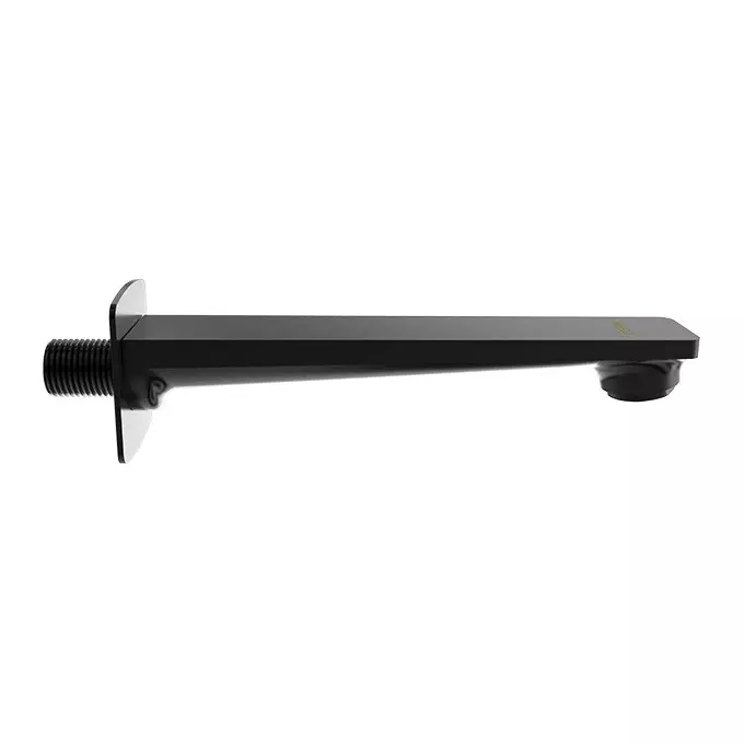 Buy cera-quarter-turn-f1021661bm CERA Sylvina Bath Tub Spout Quarter Turn Wall Mount PVD Finish Black Matte with Wall Flange, F1021661BM