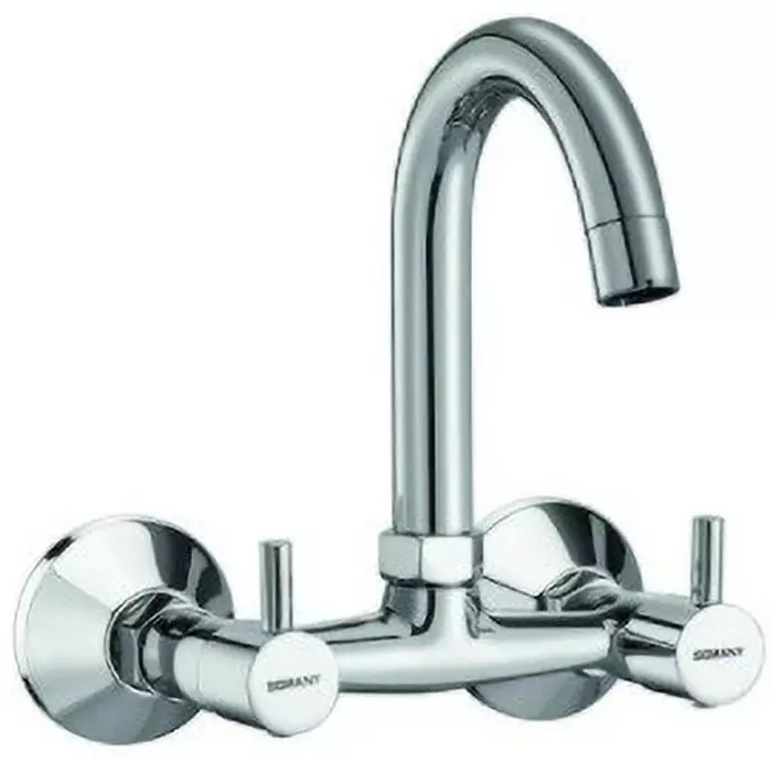 Somany Sink Mixer with Swinging Spout Signature Collection Smart Series Chrome Finish Wall Mount, 272200430061 Somany Sink Mixer with Swinging Spout Signature Collection Smart Series Chrome Finish Wall Mount, 272200430061