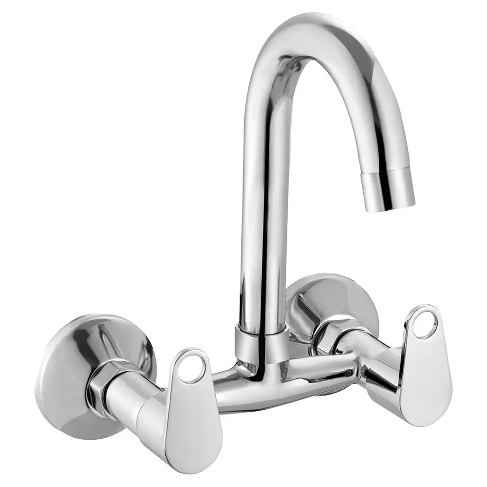 Jabra Sink Mixer Tap (M) Sky Series Brass Chrome Finish Wall Mount Silver Jabra Sink Mixer Tap (M) Sky Series Brass Chrome Finish Wall Mount Silver